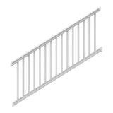 Bella Premier Series 8 ft. x 42 in. White Stair Rail Kit with Square Balusters