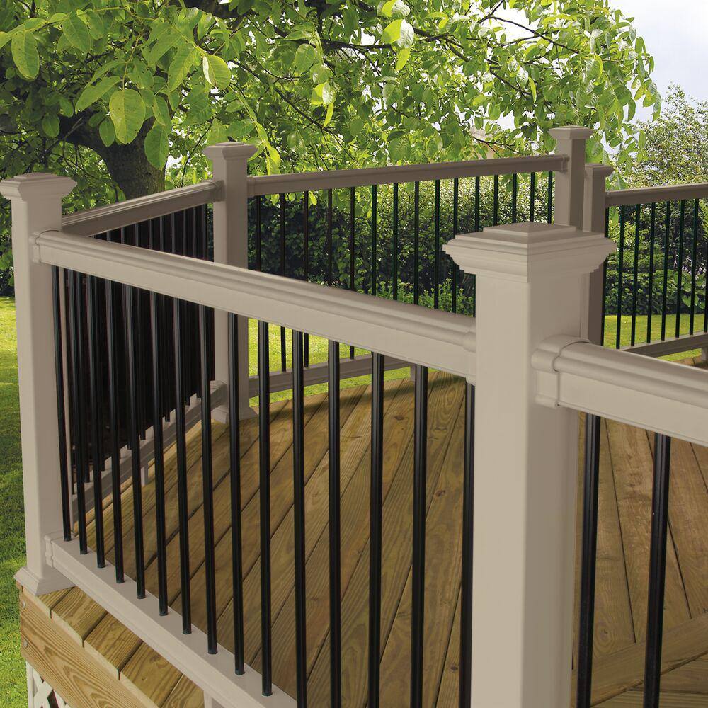 Bella Premier Series 6 ft. x 36 in. Clay Vinyl Level Rail Kit with Aluminum Balusters