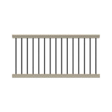 Bella Premier Series 6 ft. x 36 in. Clay Vinyl Level Rail Kit with Aluminum Balusters