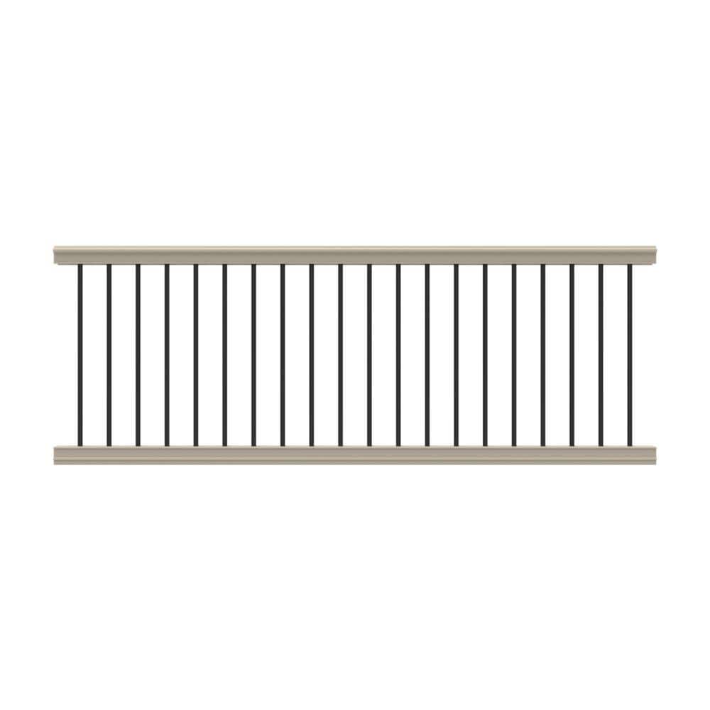 Bella Premier Series 8 ft. x 36 in. Clay Vinyl Level Rail Kit with Aluminum Balusters