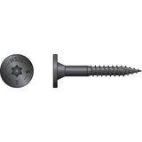 Outdoor Accents 0.250 in. x 2 in. T40 6-Lobe, Low Profile Head, Black Structural Wood Screw (50-Pack)