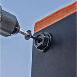 Outdoor Accents 0.250 in. x 2 in. T40 6-Lobe, Low Profile Head, Black Structural Wood Screw (50-Pack)