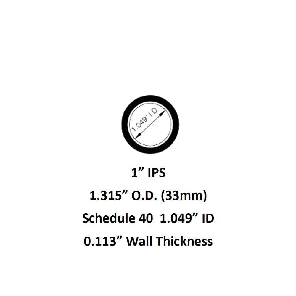 4 ft. 1 in. L IPS Sch. 40 Aluminum Pipe