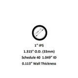 4 ft. 1 in. L IPS Sch. 40 Aluminum Pipe