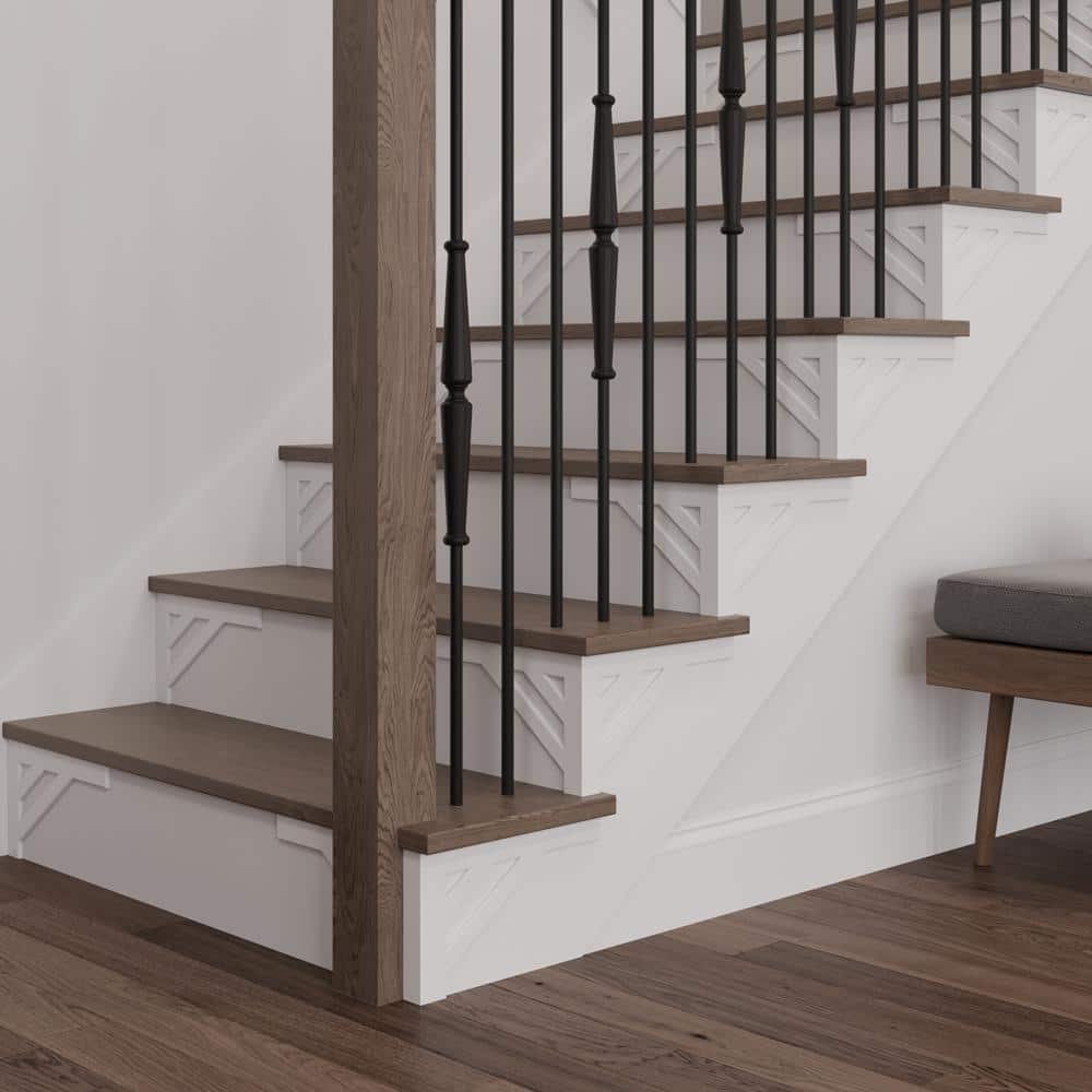 #53 8.125 in. x 11.50 in. x 0.25 in. Birch Stair Bracket Left