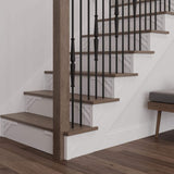 #53 8.125 in. x 11.50 in. x 0.25 in. Birch Stair Bracket Left