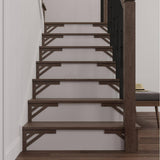 #53 8.125 in. x 11.50 in. x 0.25 in. Oak Stair Bracket Left