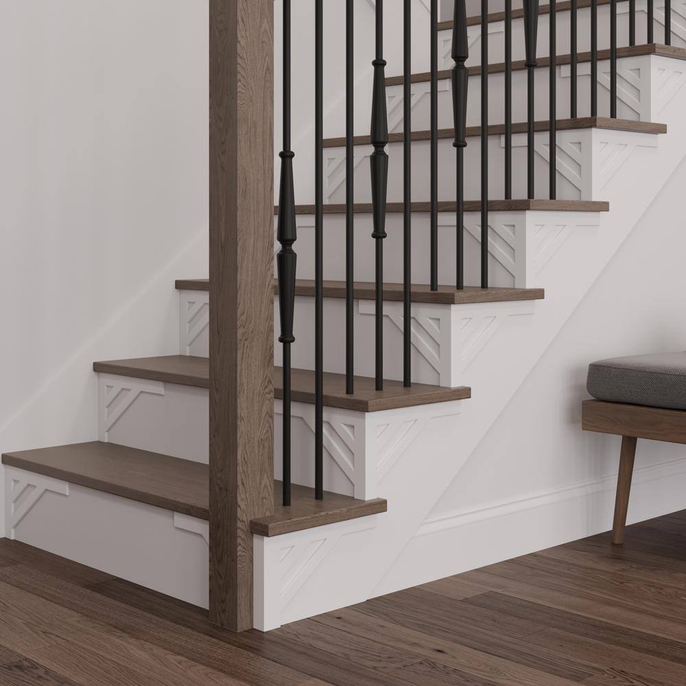 #53 8.125 in. x 11.50 in. x 0.25 in. Birch Stair Bracket Right