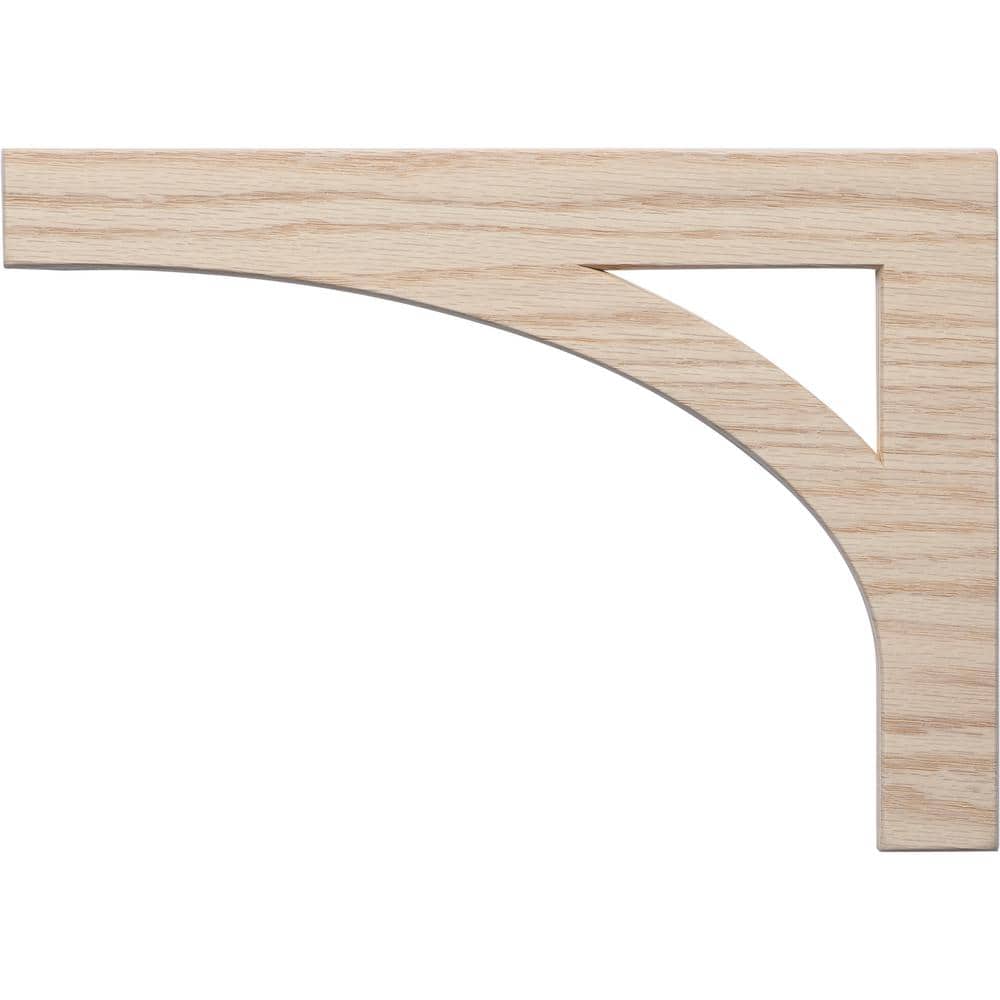 #54 8.125 in. x 11.50 in. x 0.25 in. Birch Stair Bracket Left