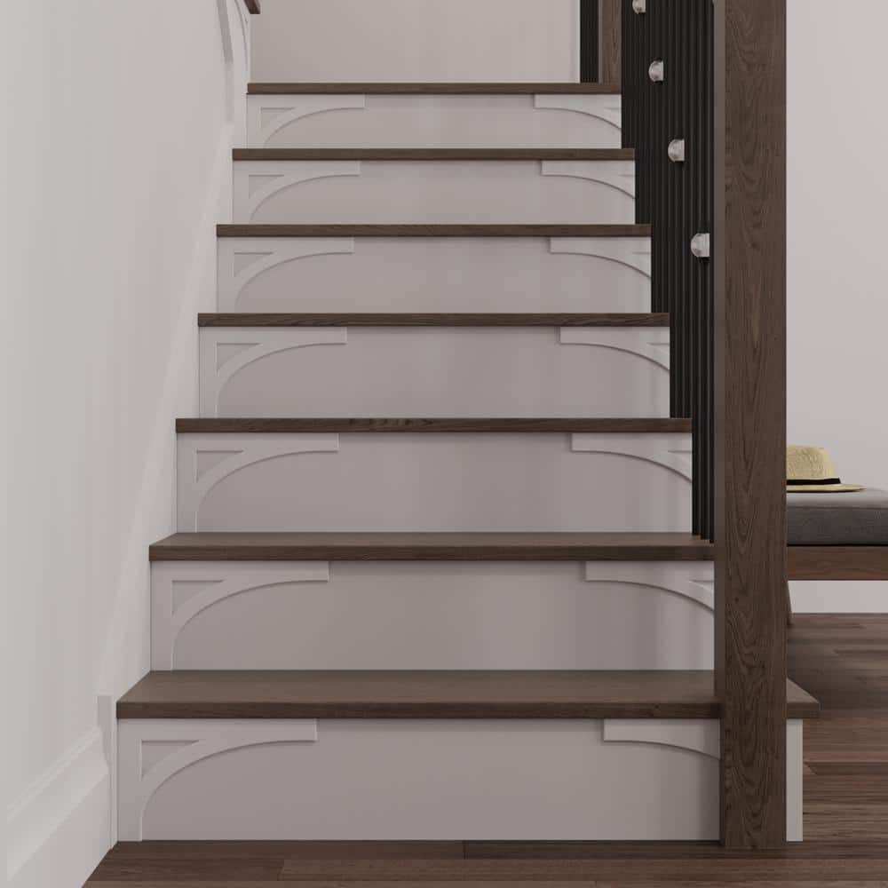 #54 8.125 in. x 11.50 in. x 0.25 in. Birch Stair Bracket Right