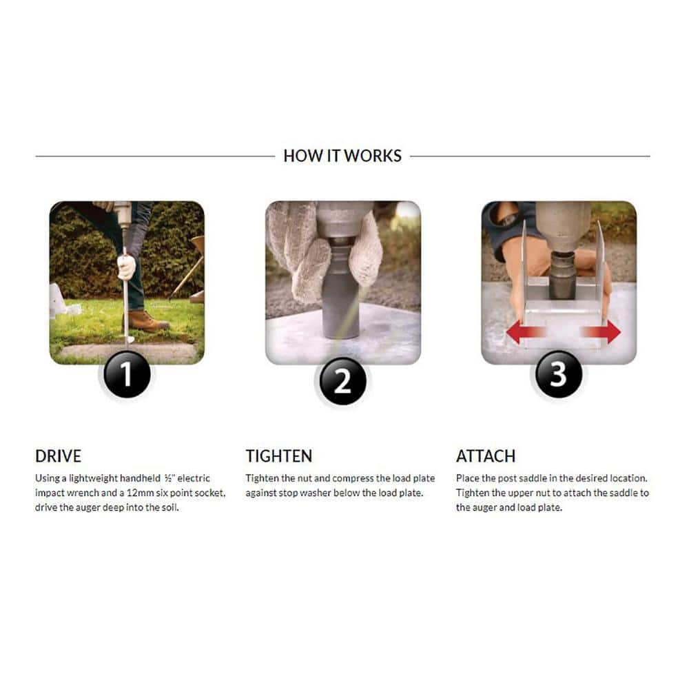 6 in. x 6 in. to 36 in. Steel Deck Foot Anchor