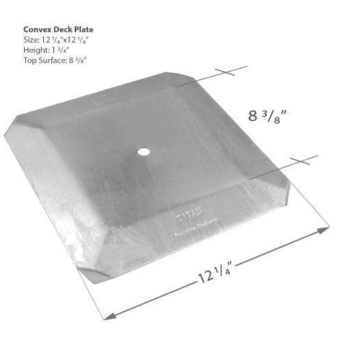 12 in. x 12 in. Steel Deck Plate