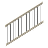 Bella Premier Series 6 ft. x 36 in. Clay Vinyl Stair Rail Kit with Aluminum Balusters