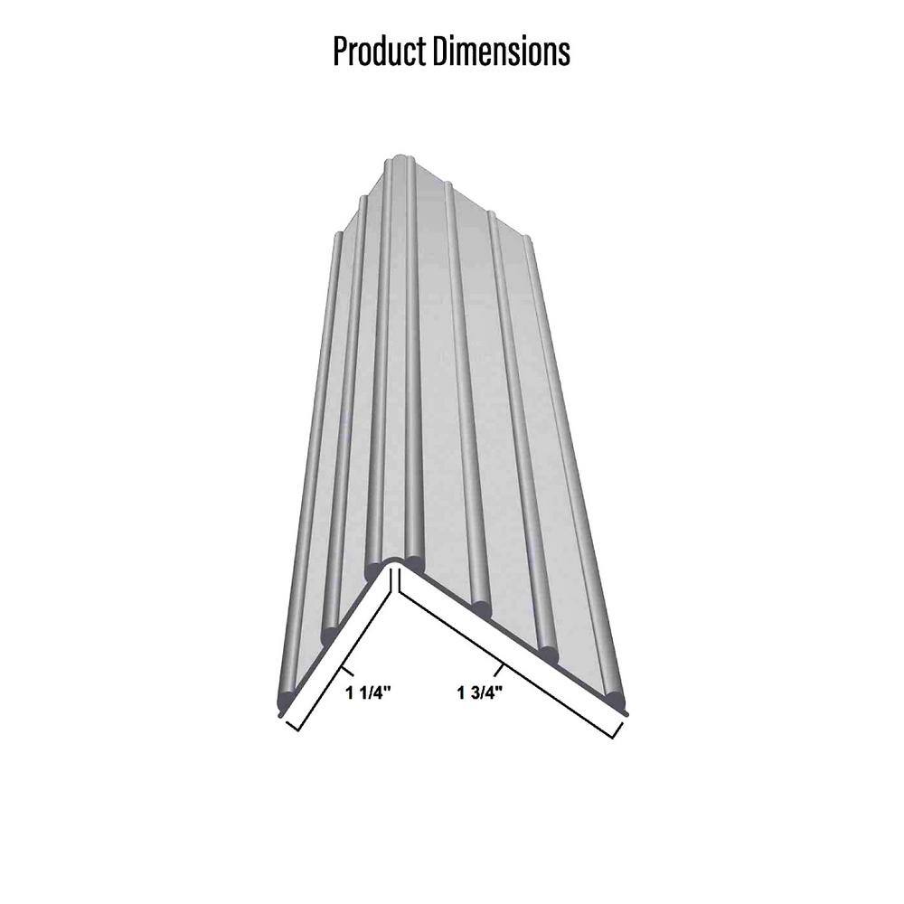 8 ft. Coastal Grey Rigid PVC Edge Trim Cover for Deck-Top Board Covers (5-Pack)