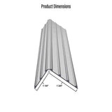 8 ft. Coastal Grey Rigid PVC Edge Trim Cover for Deck-Top Board Covers (5-Pack)