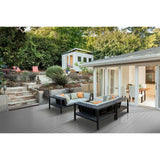 8 ft. Grey Rigid PVC Edge Trim Cover for Deck-Top Board Covers (5-Pack)