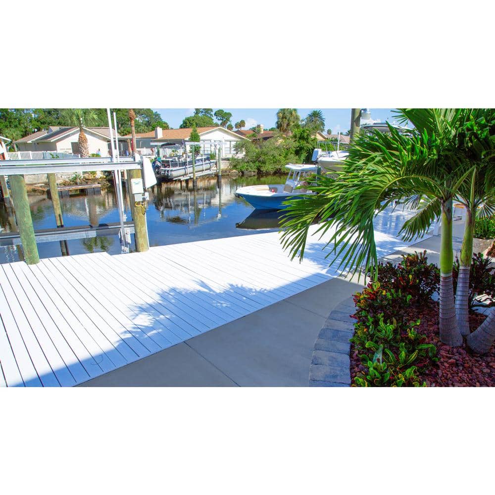 8 ft. White Rigid PVC Edge Trim cover for Deck-Top Board Covers (5-Pack)