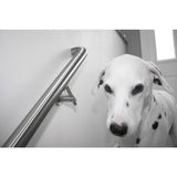 Round Bracket for Flat and Round Tube 2.5 in. Stainless Steel Handrail Wall Bracket