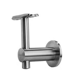 Round Bracket for Flat and Round Tube 2.5 in. Stainless Steel Handrail Wall Bracket