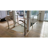 Square Magnetar 2.5 in. Stainless Steel Handrail Wall Bracket