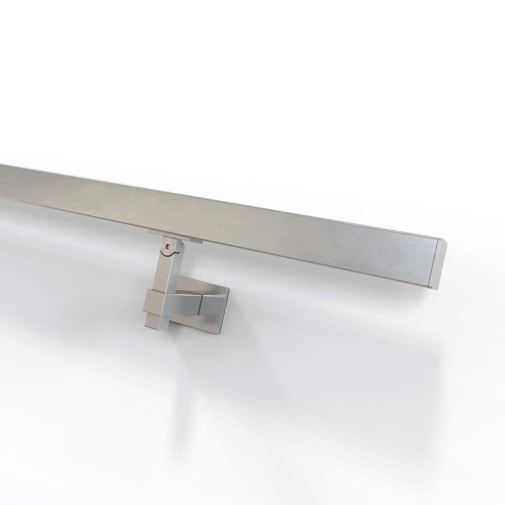 Square Magnetar 2.5 in. Stainless Steel Handrail Wall Bracket