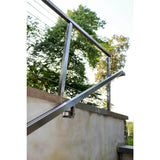 Square Magnetar 2.5 in. Stainless Steel Handrail Wall Bracket