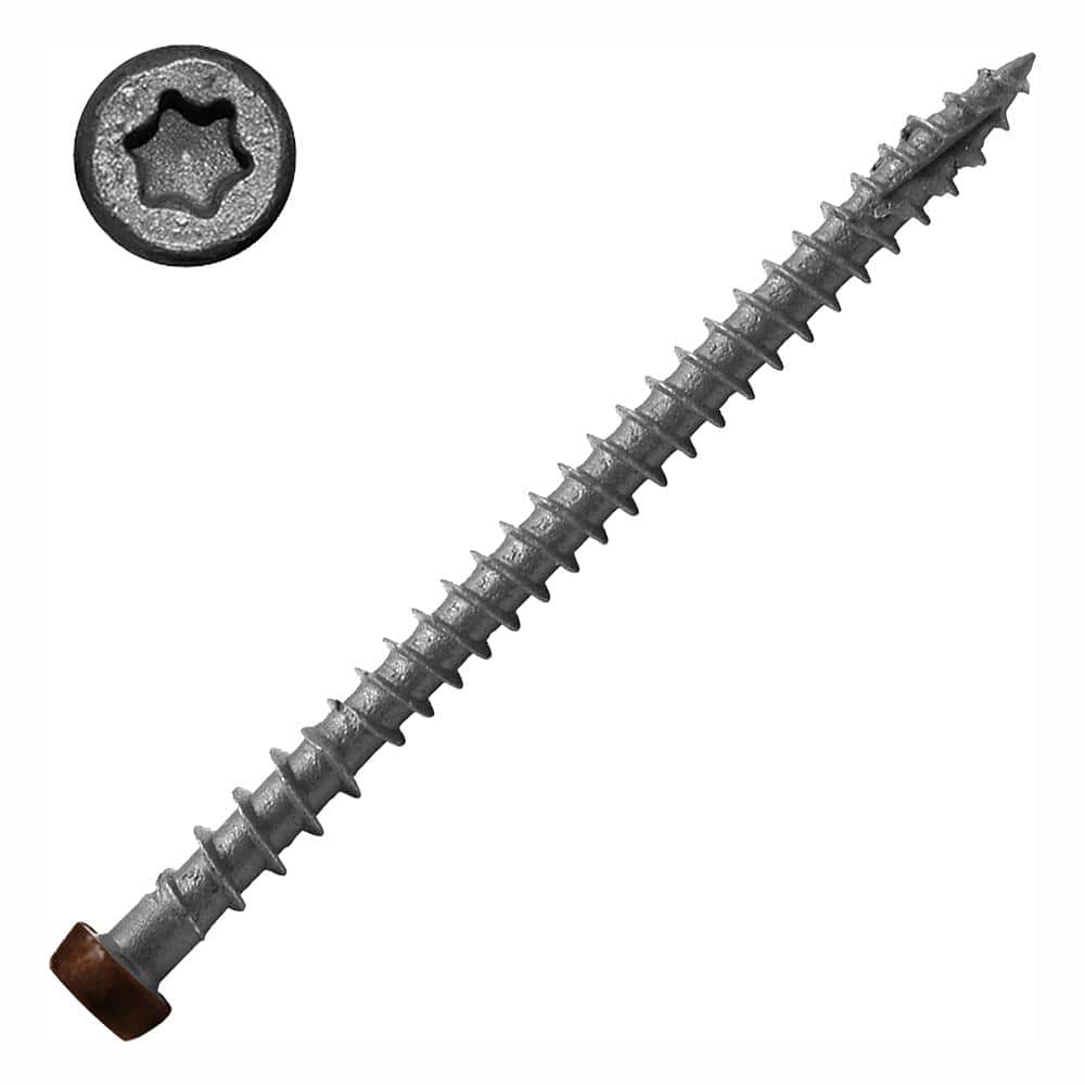 DeckLok #10 x 2-3/4 in. Star Drive Self-Countersinking Flat Head ACQ Compatible Fire Pit Composite Deck Screws (75 per Pack)