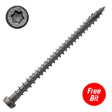 DeckLok #10 x 2-3/4 in. Star Drive Self-Countersinking Flat Head ACQ Compatible River Rock Composite Deck Screws (350 per Pack)