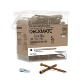 DECKMATE #10 x 2-1/2 in. Brown Star Pan-Head Composite Deck Screws 5 lbs.-Box (375-Piece)