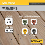 DECKMATE #8 x 1-5/8 in. Torx Flat-Head Stainless Steel Wood Deck Screws 5 lb.-Box (788-Piece)