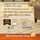 DECKMATE #10 x 3 in. Torx Flat-Head 305 Stainless Steel Wood Deck Screws 5 lb.-Box (314-Piece)
