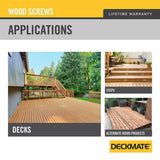 DECKMATE #9 2-1/2 in. Black Exterior Self-Starting Star Drive Flat-Head Deck Screw 1 lb.-Box (87-Piece)