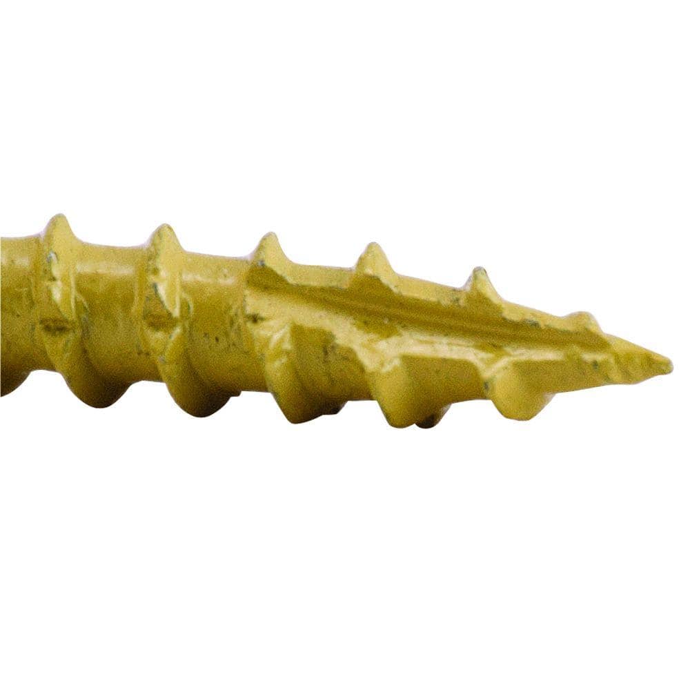 DECKMATE #9 x 3 in. Tan Star Flat-Head Wood Deck Screw 1 lb.-Box (73-Piece)