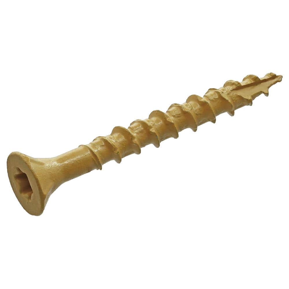 DECKMATE #8 x 1-5/8 in. Tan Exterior Self-Starting Star Drive Flat-Head Wood Deck Screws 10 lbs box (729 pcs)