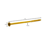DECKMATE #10 x 6 in. Star Flat-Head Wood Deck Screws (50-Count)