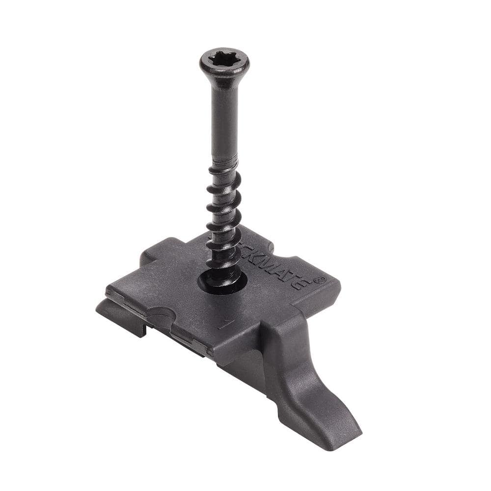 DECKMATE Collated Universal Hidden Deck Fasteners for Grooved Decking Black 200 sq. ft. Coverage (360-Pack)