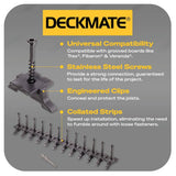 DECKMATE Collated Universal Hidden Deck Fasteners for Grooved Decking Black 55 sq. ft. Coverage (96-Pack)