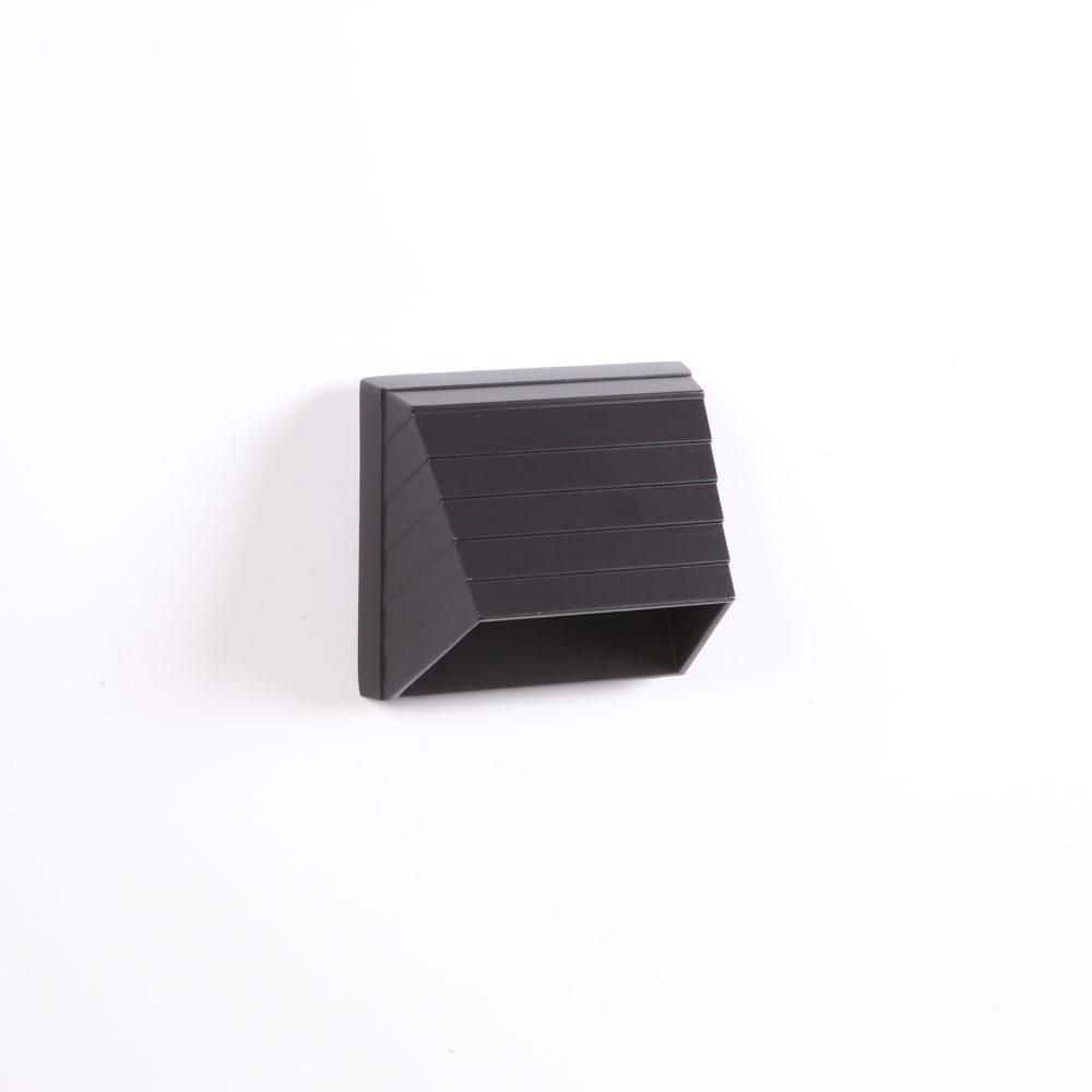 Deckorators 3.5 in. x 3.5 in. Black Square Deck Post Sconce