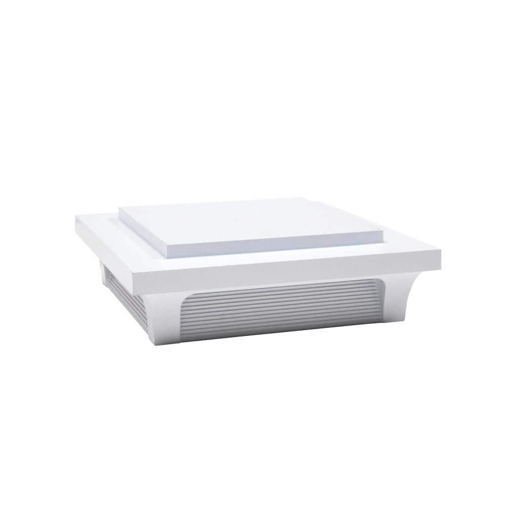 Deckorators Luna 4 in. x 4 in. White Post Cap