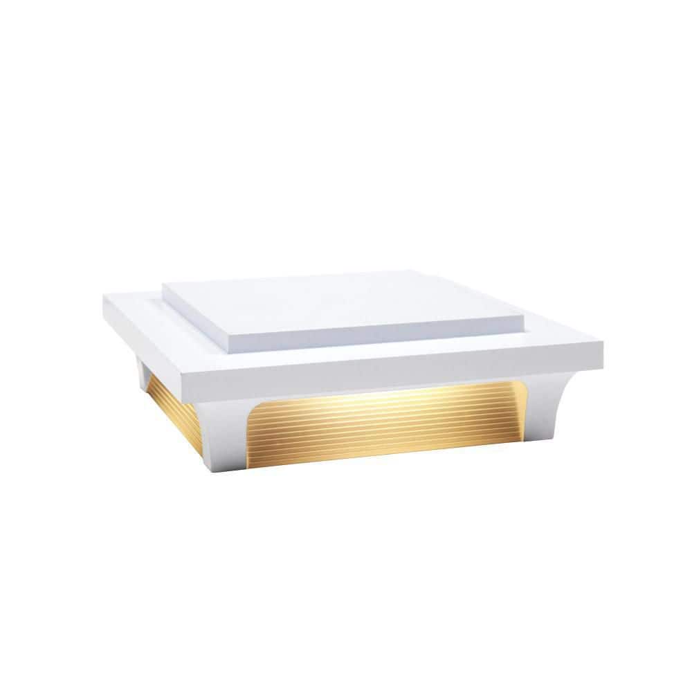 Deckorators Luna 4 in. x 4 in. White Post Cap