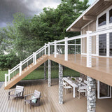 Deckorators Luna 4 in. x 4 in. White Post Cap