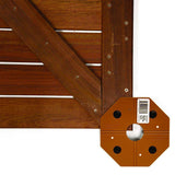 DeckWise WiseTile Hardwood Brown Hardwood Deck Tile Connector