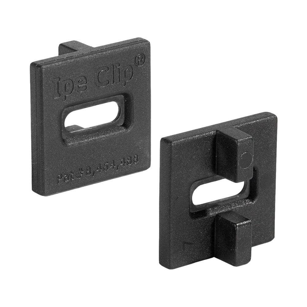 DeckWise ExtremeS Ipe Clip Black Biscuit Style Hidden Deck Fastener Kit for Hardwoods (175-Pack)