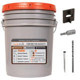 DeckWise Extreme Ipe Clip Black Biscuit Style Hidden Deck Fastener Kit for Hardwoods (1050-Bucket)