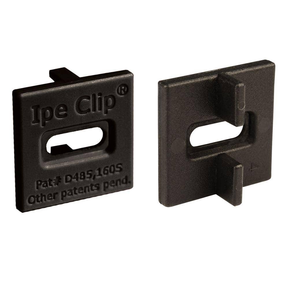 DeckWise Extreme Ipe Clip Black Biscuit Style Hidden Deck Fastener Kit for Hardwoods (1050-Bucket)