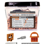 DeckWise ExtremeKD Ipe Clip Brown Biscuit Style Hidden Deck Fastener Kit for Hardwoods (525-Bucket)