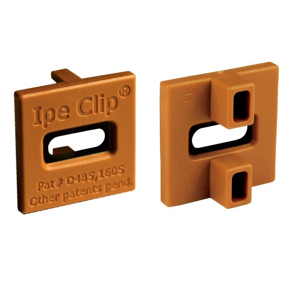 DeckWise ExtremeKD Ipe Clip Brown Biscuit Style Hidden Deck Fastener Kit for Hardwoods (175-Pack)
