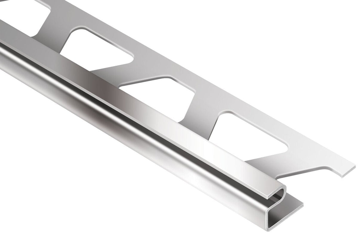 Schluter Systems DECO 0.5-in W x 98.5-in L Satin Anodized Aluminum Border Tile Edge Trim