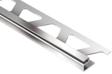 Schluter Systems DECO 0.5-in W x 98.5-in L Satin Anodized Aluminum Border Tile Edge Trim