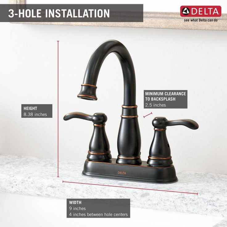 Porter 4 in. Centerset 2-Handle Bathroom Faucet in Oil Rubbed Bronze